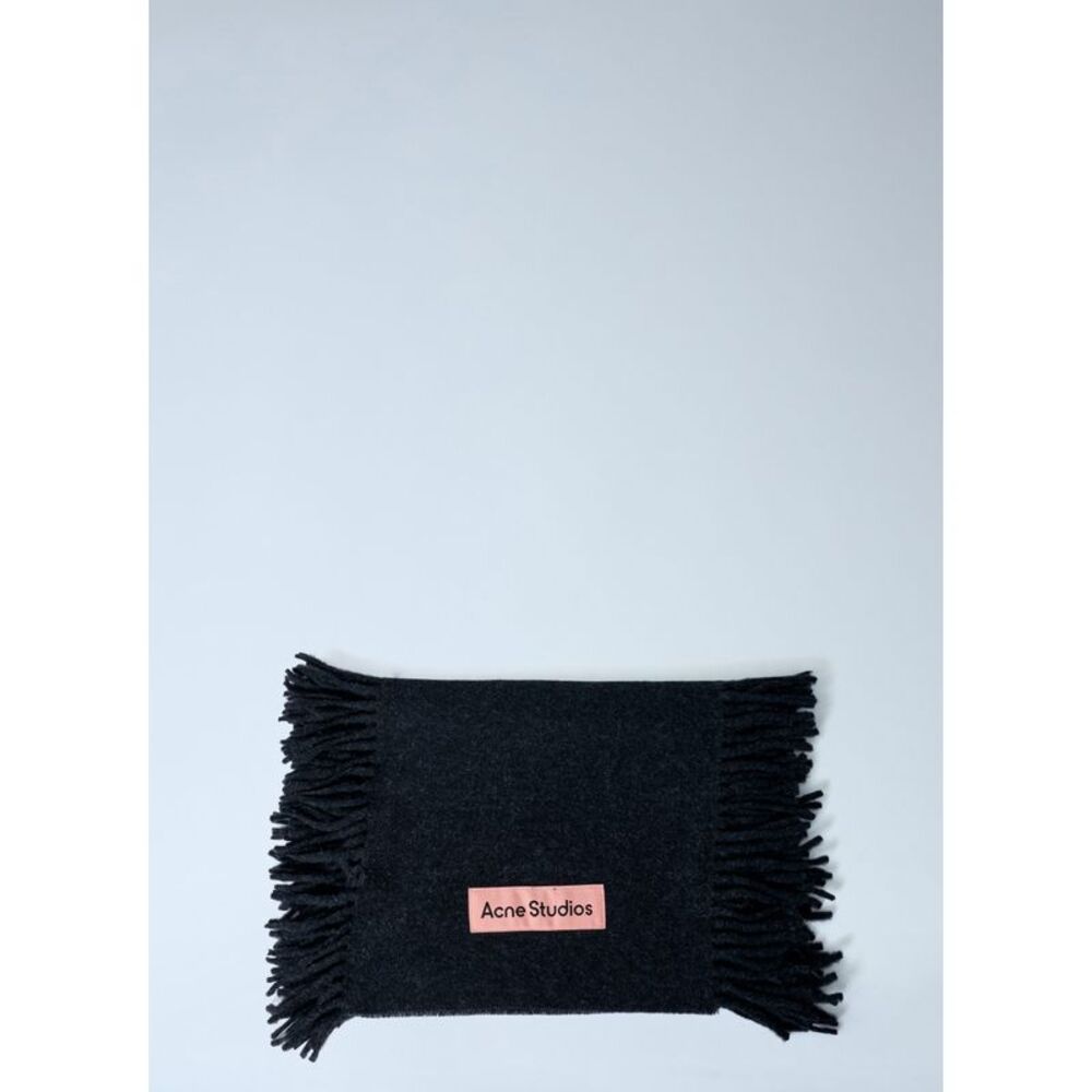 Acne Studios Men Fringe Wool Scarf
